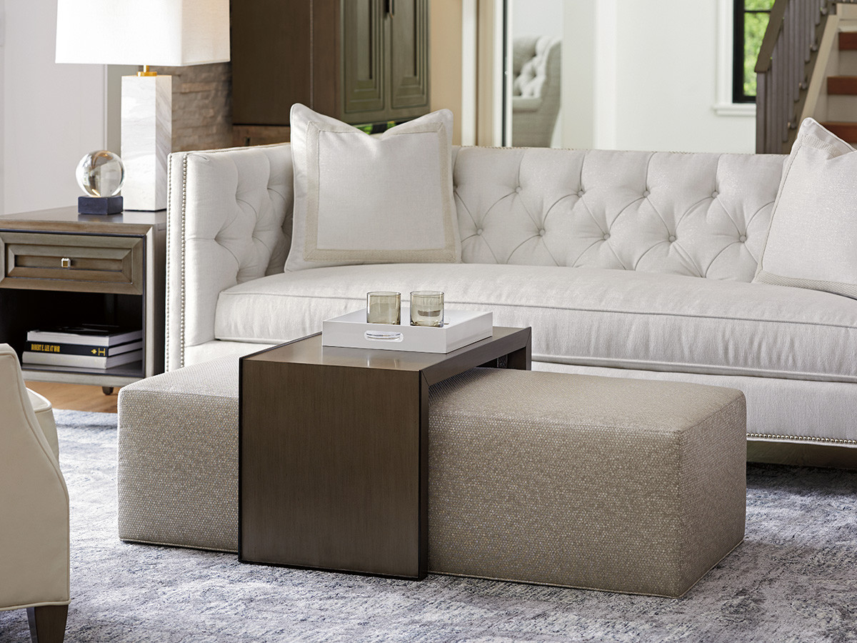 ottoman with sliding coffee table