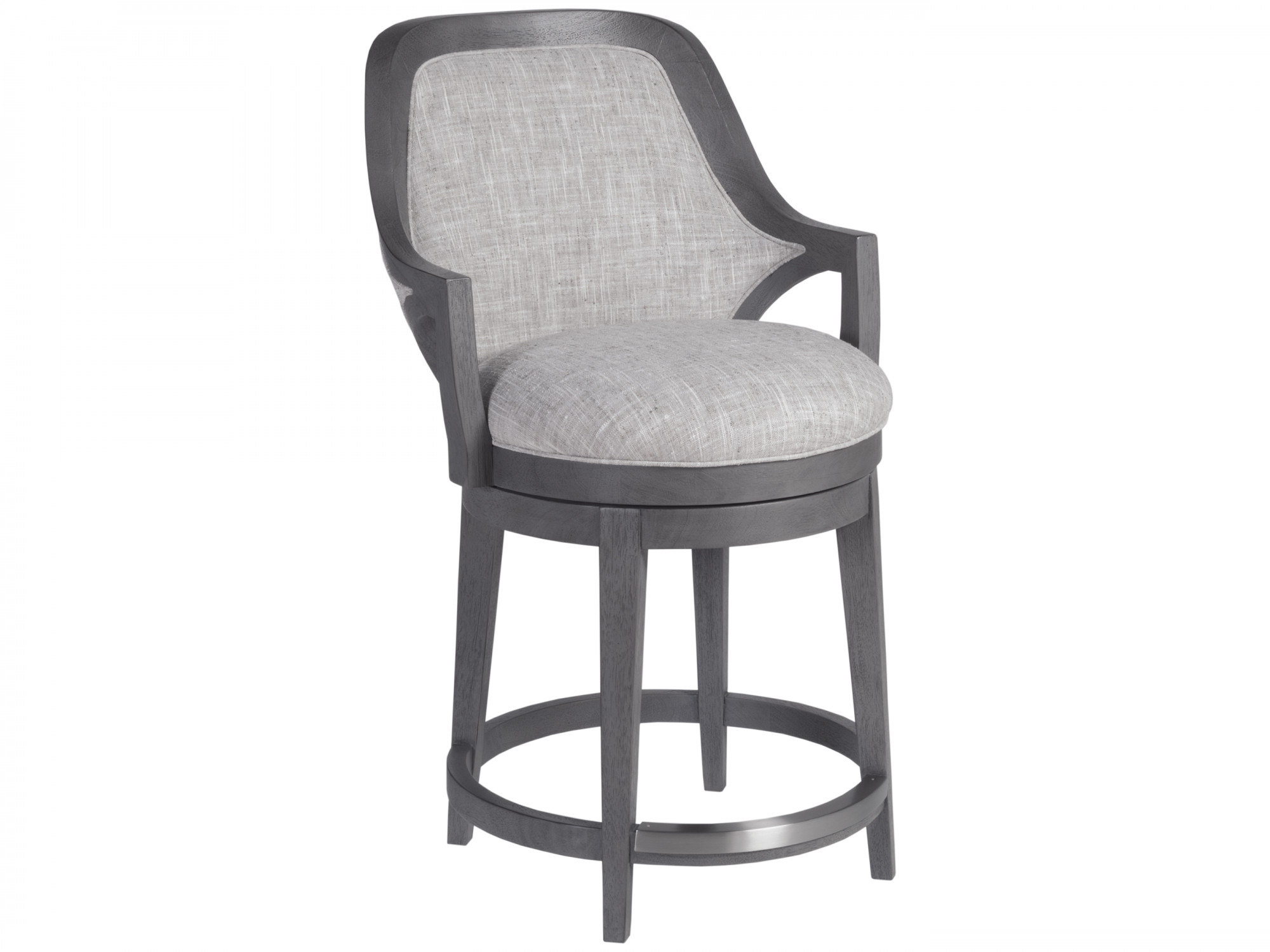 Appellation Upholstered Swivel Counter, Fabric Swivel Counter Stools