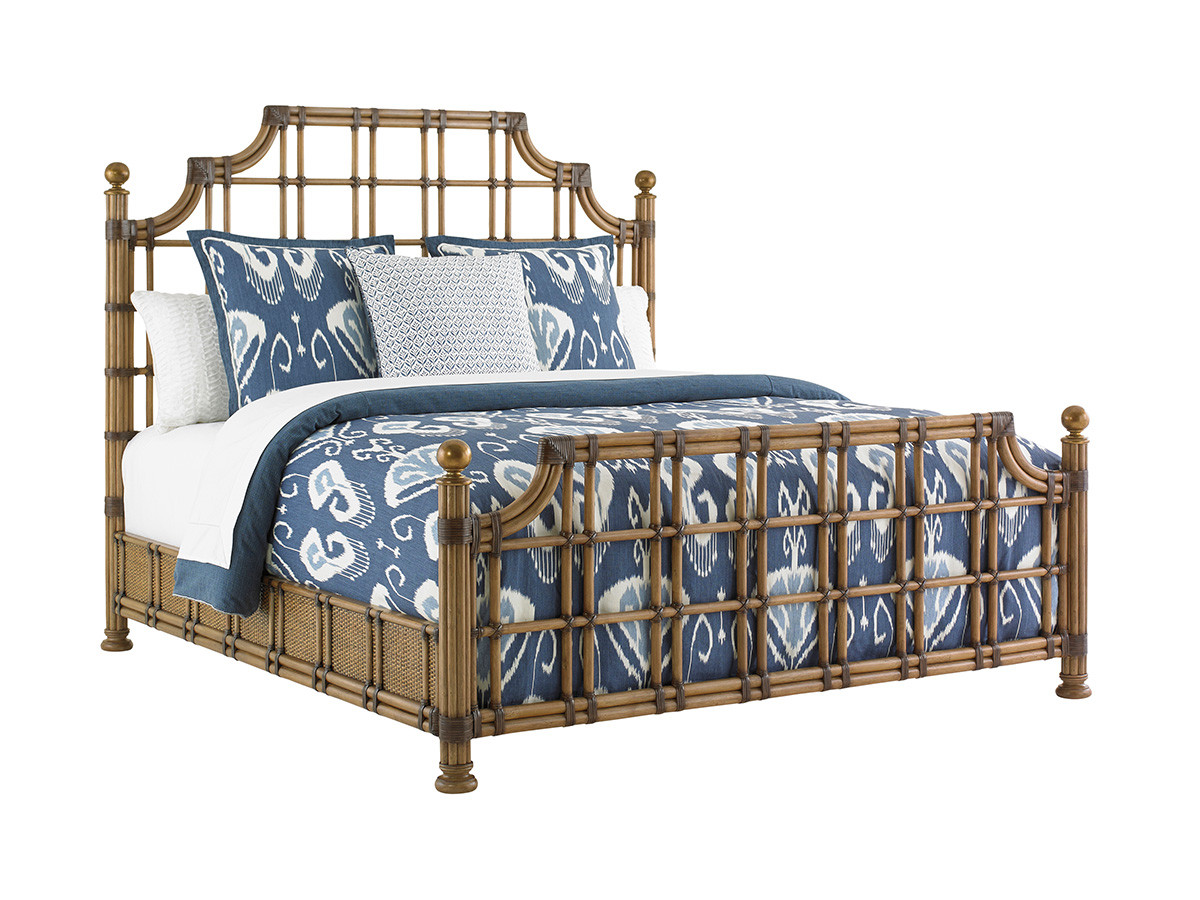 St Kitts Rattan Bed, King Rattan Bed