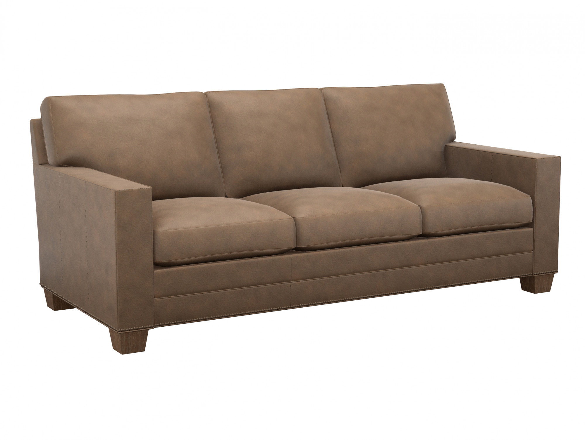 brayden top grain leather sofa