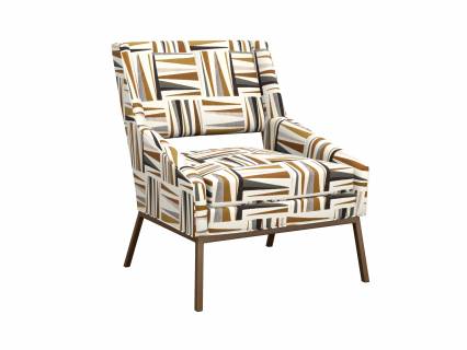 Amani Chair With Bright Brass