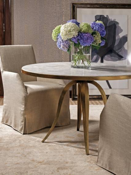 Crystal Stone Round Dining Table