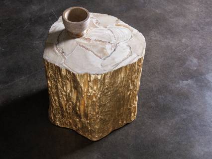 Trunk Segment Spot Table  Leaf