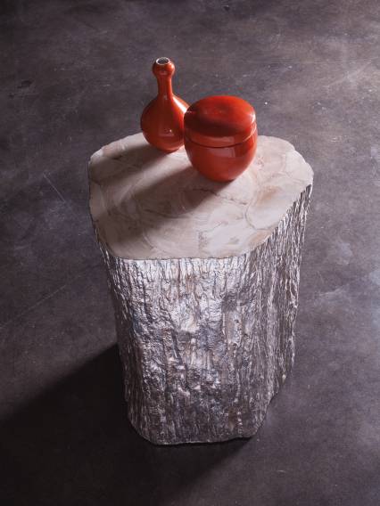 Trunk Segment Accent Table 