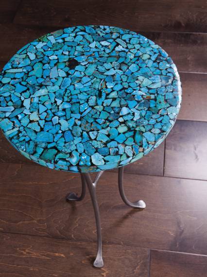 Isidora Turquoise Spot Table