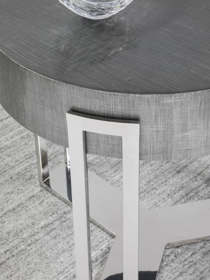 Iridium Round End Table