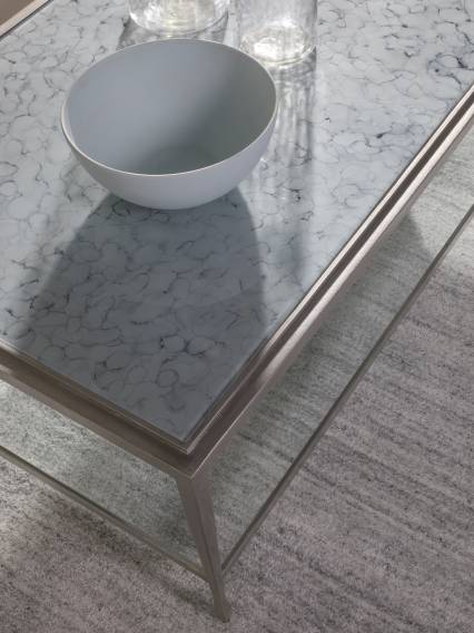 Sashay Silver Rectangular Cocktail Table