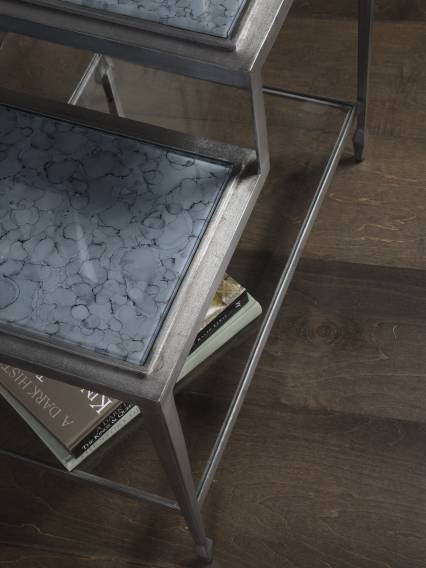 Sashay Silver Rectangular End Table
