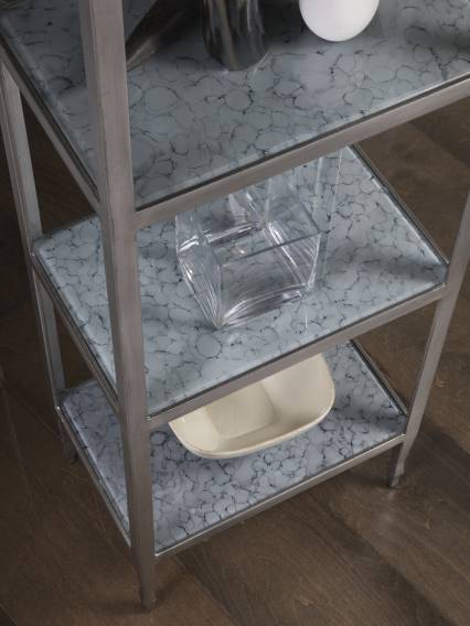 Sashay Silver Slim Etagere