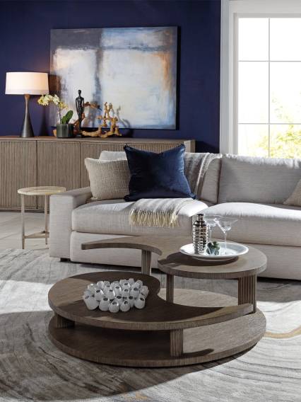 Yin Yang Round Cocktail Table