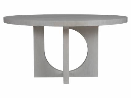 Misty Gray Apostrophe Round Dining Table