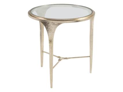 Porto Champagne Round End Table