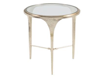 Porto Champagne Round End Table