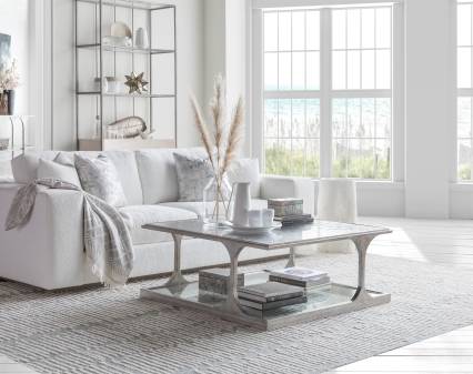 Bond Street Silver Square Cocktail Table