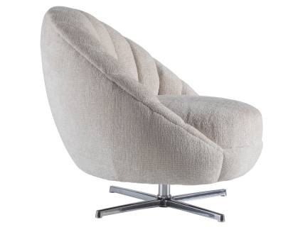 Lucille Swivel Chair (Polished Chrome)