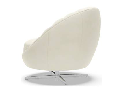 Lucille Swivel Chair (Polished Chrome)