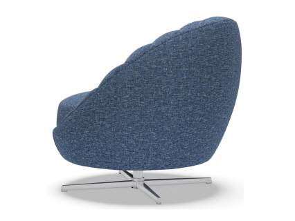 Lucille Swivel Chair (Polished Chrome)