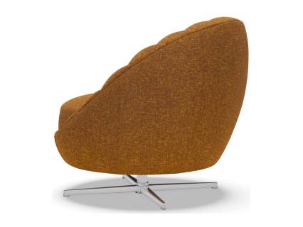 Lucille Swivel Chair (Polished Chrome)