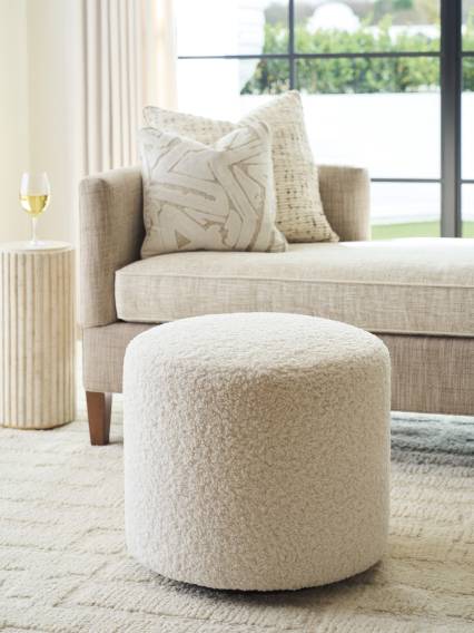 Three Arch Swivel Ottoman