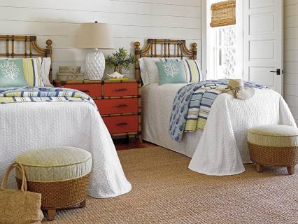 St. Kitts Rattan Headboard Twin