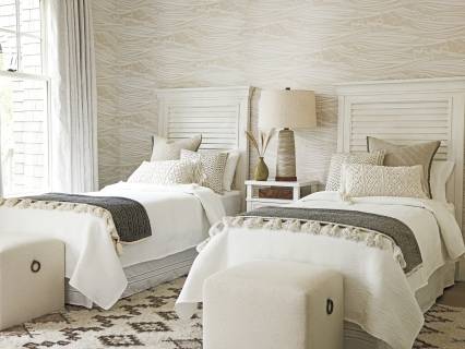 Royal Palm Louvered Headboard Twin