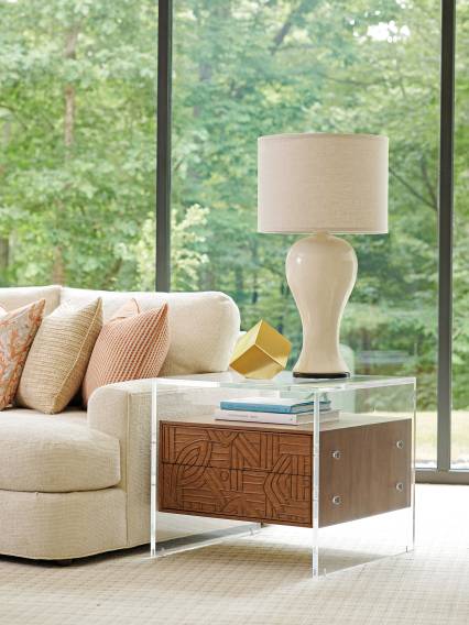 Arden Acrylic Lamp Table