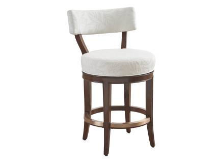 Giles Upholstered Swivel Counter Stool