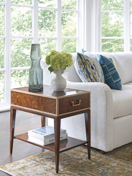 Shelton Box On Stand End Table