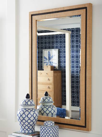 La Costa Rectangular Raffia Mirror