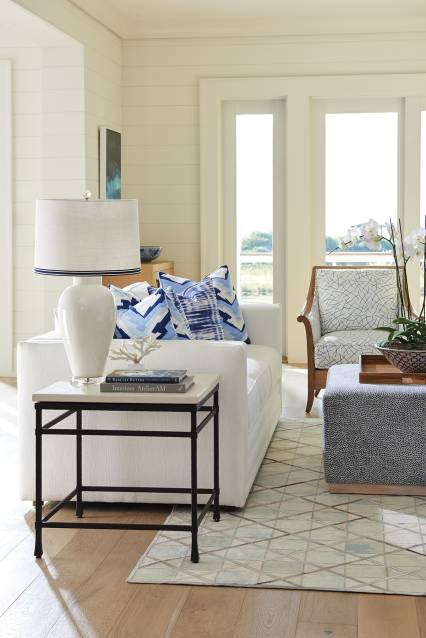 Breakwater Metal And Stone Lamp Table