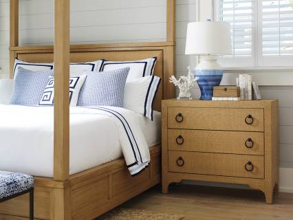 Balboa Island Raffia Hall Chest