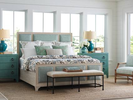 Crystal Cove Upholstered Panel Bed
