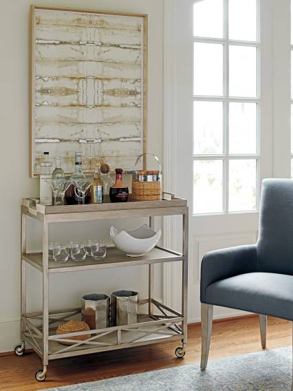 Anacapa Metal Bar Cart