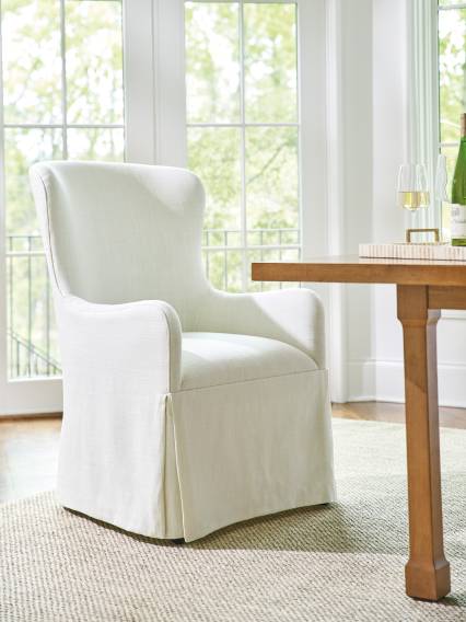 Aliso Upholstered Host Chair W/Casters