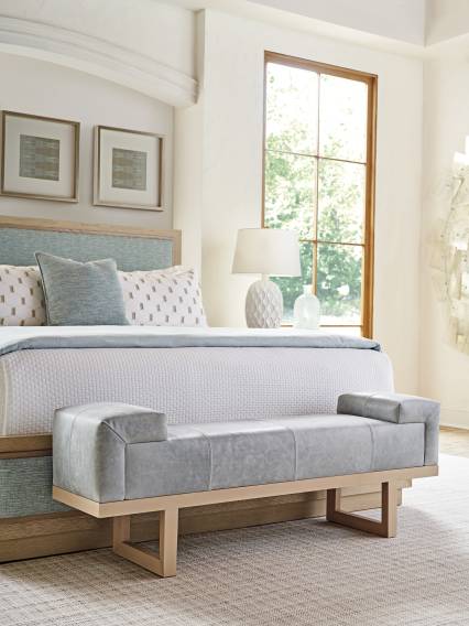 Abbott Leather Bench