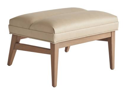 Hayley Leather Ottoman