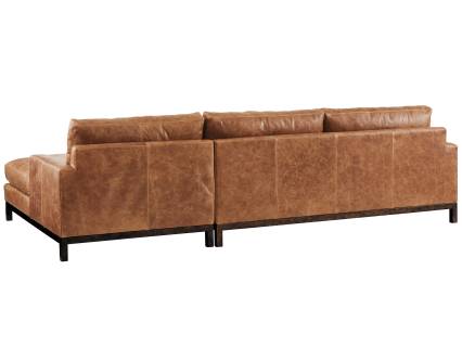 Horizon Leather Sectional Ll5178-53lbr/57rbr