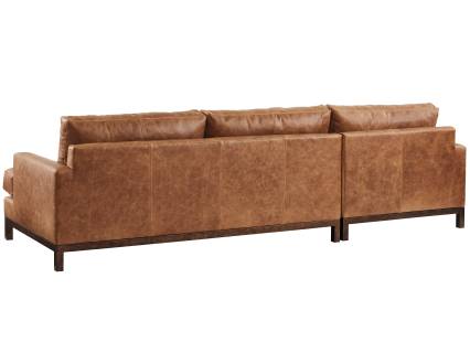 Horizon Leather Sectional Ll5178-53lbr/57rbr