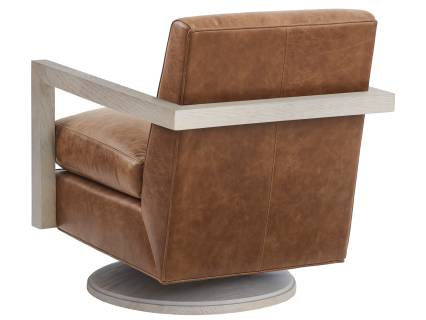Willa Leather Swivel Chair