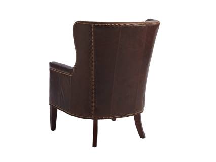 Avery Leather Wing Chair