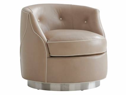 Roberston Leather Swivel Chair