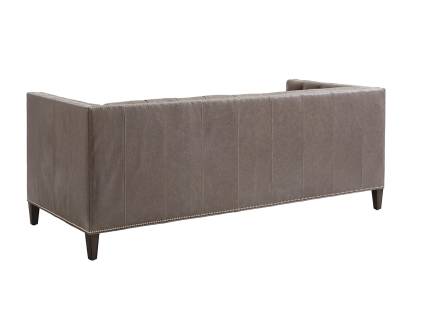 Camille Leather Tufted Sofa