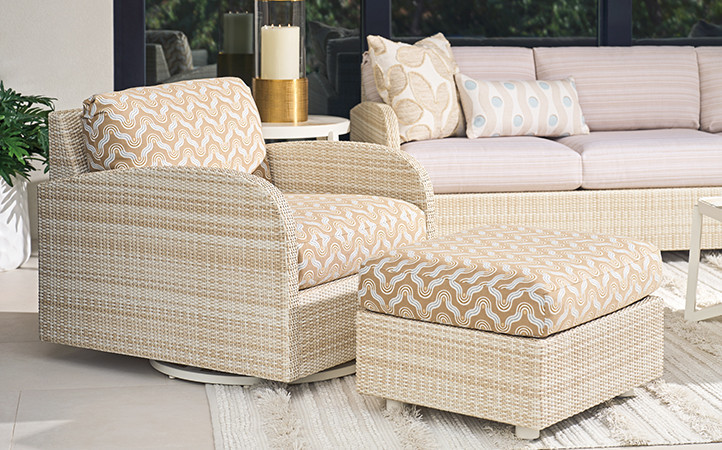 Sand Dune outdoor living room scene.