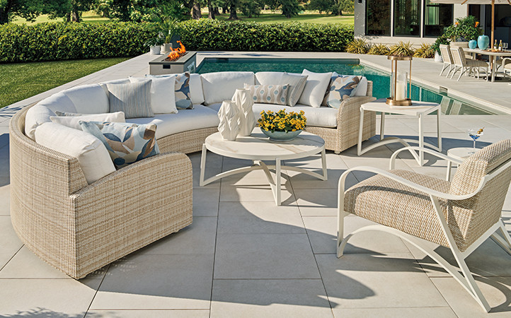 Sand Dune outdoor living room scene.