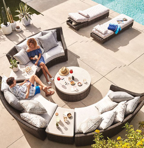 Beautiful Outdoor Furniture by Pool Beautiful Outdoor Furniture by Pool